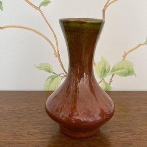 Bar Harbor Pottery 5” Drip Glaze Vase